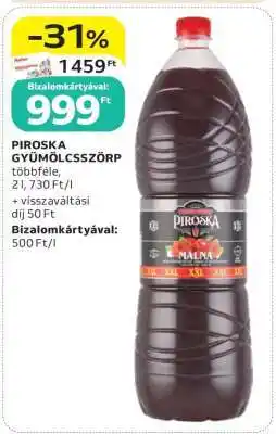 Auchan PIROSKA GYÜMÖLCSZÖRP ajánlat