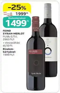Auchan FEIND SYRAH-MERLOT ajánlat