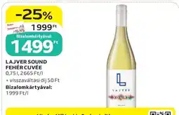 Auchan LAJVER SOUND FEHÉR CUVÉE ajánlat