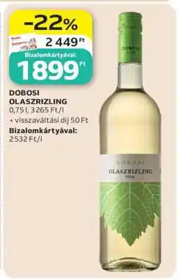 Auchan Dobosi Olaszrizling ajánlat