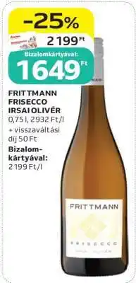 Auchan FRITTMANN Frisecco Irsai Olivér ajánlat