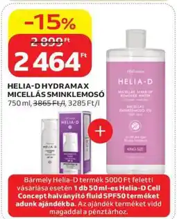 Auchan HELIA-D HYDRAMAX MICELLÁS SMINKLEMOSÓ ajánlat