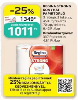 Auchan Regina Strong konyhai papírtörlő ajánlat