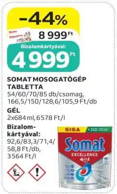 Auchan Somat Mosogatógép Tabletta ajánlat