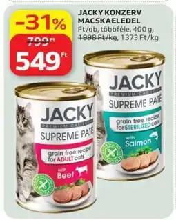 Auchan JACKY KONZERV MACSKAELEDEL ajánlat