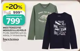 Auchan Inextenso fiú hosszú ujjú póló ajánlat