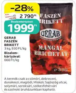 Auchan GERAB FASZÉN BRIKETT ajánlat