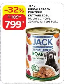 Auchan JACK HIPOALLERGÉN KONZERV KUTYAELEDEL ajánlat