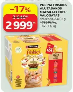 Auchan PURINA FRISKIES ALUTASAKOS MACSKAELEDEL-VÁLOGATÁS ajánlat