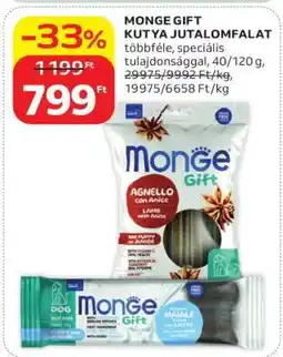 Auchan MONGE GIFT KUTYA JUTALOMFALAT ajánlat