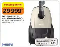 Auchan PHILIPS XD1101/10 PORZSÁKOS PORSZÍVÓ ajánlat