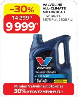 Auchan Valvoline All-Climate Motorolaj ajánlat