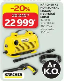 Auchan KÄRCHER K2 HORIZONTAL MAGASNYOMÁSÚ MOSÓ ajánlat