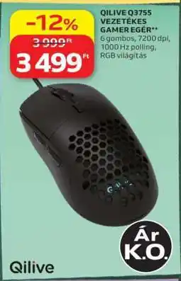 Auchan QILIVE Q3755 VEZETÉKES GAMER EGÉR ajánlat