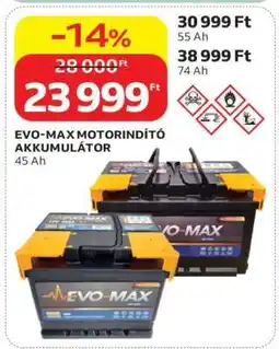 Auchan EVO-MAX MOTORINDÍTÓ AKKUMULÁTOR ajánlat