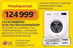Auchan LG F4X1008NWH Elöltöltős Gőzmosógép ajánlat