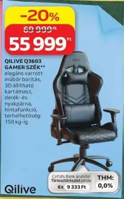 Auchan QILIVE Q3603 GAMER SZÉK ajánlat