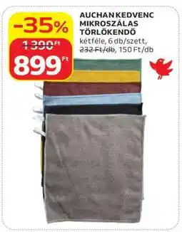 Auchan Auchan Kedvenc Mikroszálas Törlőkendő ajánlat