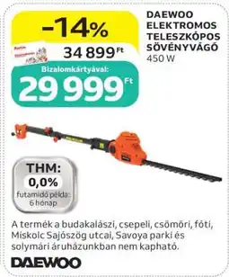 Auchan DAEWOO ELEKTROMOS TELESZKÓPOS SÖVÉNYVÁGÓ ajánlat