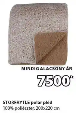 JYSK Storfrytle polár pléd ajánlat