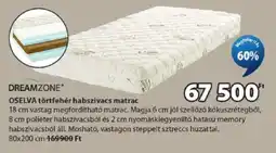 JYSK Dreamzone osevla törtfehér habszivacs matrac ajánlat