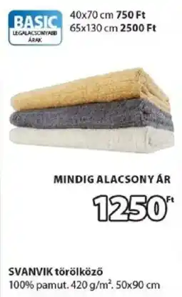JYSK Svanvik törölköző ajánlat