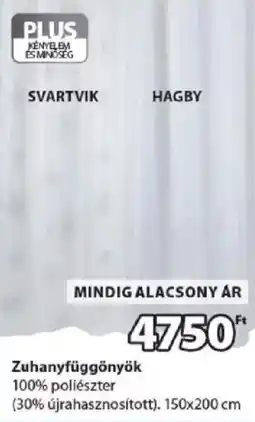 JYSK Svartvik hagby zuhanyfüggönyök ajánlat