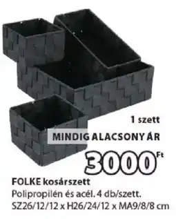 JYSK Folke kosárszett ajánlat