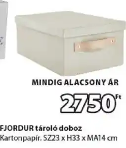 JYSK Fjordur tarolo doboz ajánlat