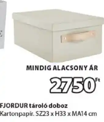 Fjordur tarolo doboz