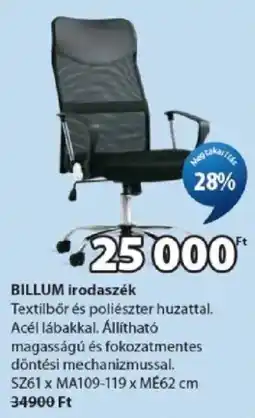 JYSK Billum irodasék ajánlat