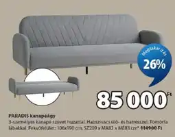 JYSK Paradis kanapéágy ajánlat