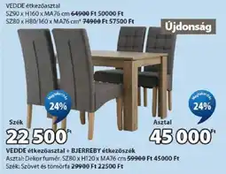 JYSK vedde etkezoasztal ajánlat