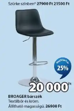 JYSK Broager bárszék ajánlat
