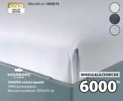 JYSK Kronborg sandra szatén lepedő ajánlat