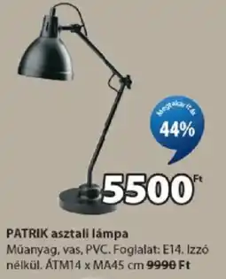 JYSK Patrik asztali lámpa ajánlat