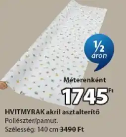 JYSK Hvitmyrak akril asztalterítő ajánlat