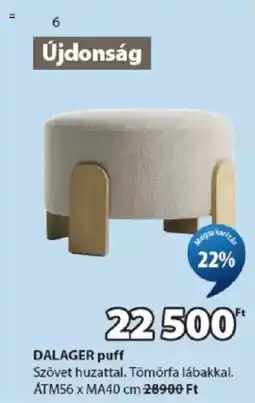 JYSK Dalager puff ajánlat