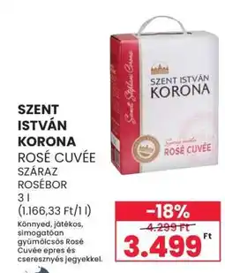 Spar SZENT ISTVÁN KORONA ROSÉ CUVÉE ajánlat