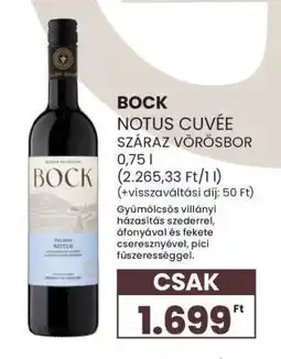 Spar Bock Notus Cuvée ajánlat