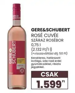 Spar Gere&Schubert Rosé Cuvée ajánlat