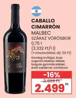 Spar CABALLO CIMARRÓN ajánlat