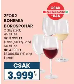 Spar 2FOR2 BOHEMIA BOROSPOHÁR ajánlat