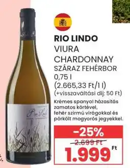 Spar RIO LINDO VIURA CHARDONNAY ajánlat