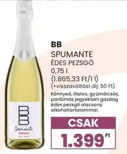 Spar BB Spumante Édes Pezsgő ajánlat