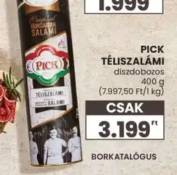 Spar PICK Téliszalámi ajánlat