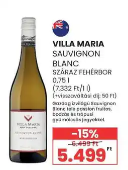 Spar Villa Maria Sauvignon Blanc ajánlat