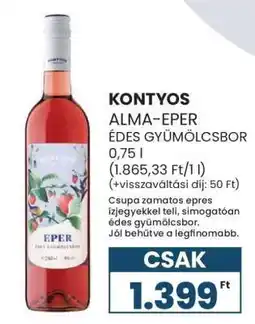 Spar KONTYOS ALMA-EPER ÉDES GYÜMÖLCSBOR ajánlat