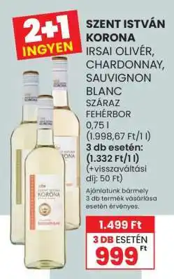 Spar Szent István Korona ajánlat