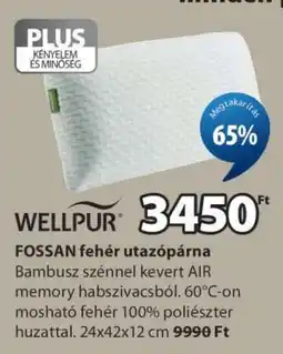 JYSK FOSSAN fehér utazópárna ajánlat